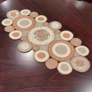 Pier 1 cream and gold table runner!